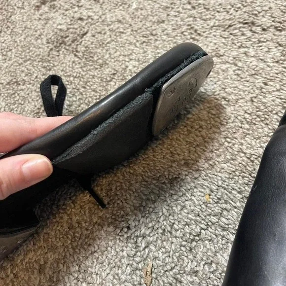 Black leather tap shoes - Picture 7 of 8